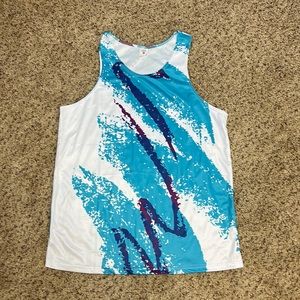 90s cup tank - Size L - only worn once for 90s party - lightweight purple/blue